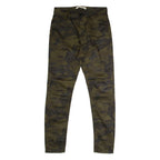 POOL JEANS Camouflage Womens Trousers Green Regular Straight W30 L28