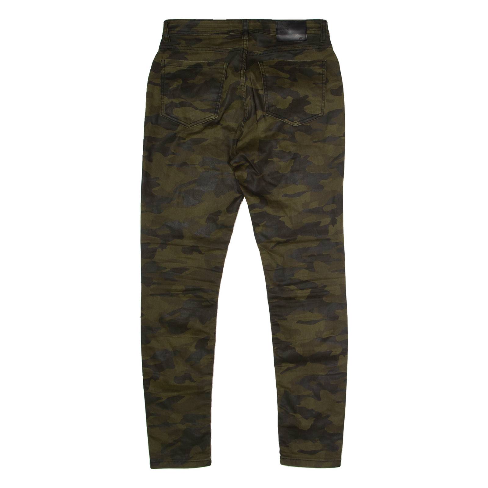 POOL JEANS Camouflage Womens Trousers Green Regular Straight W30 L28