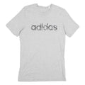ADIDAS Mens Grey Cotton Logo Print T-Shirt M Short Sleeve Crew Neck Casual