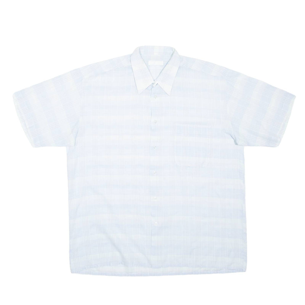 Mens Shirt Blue Check L
