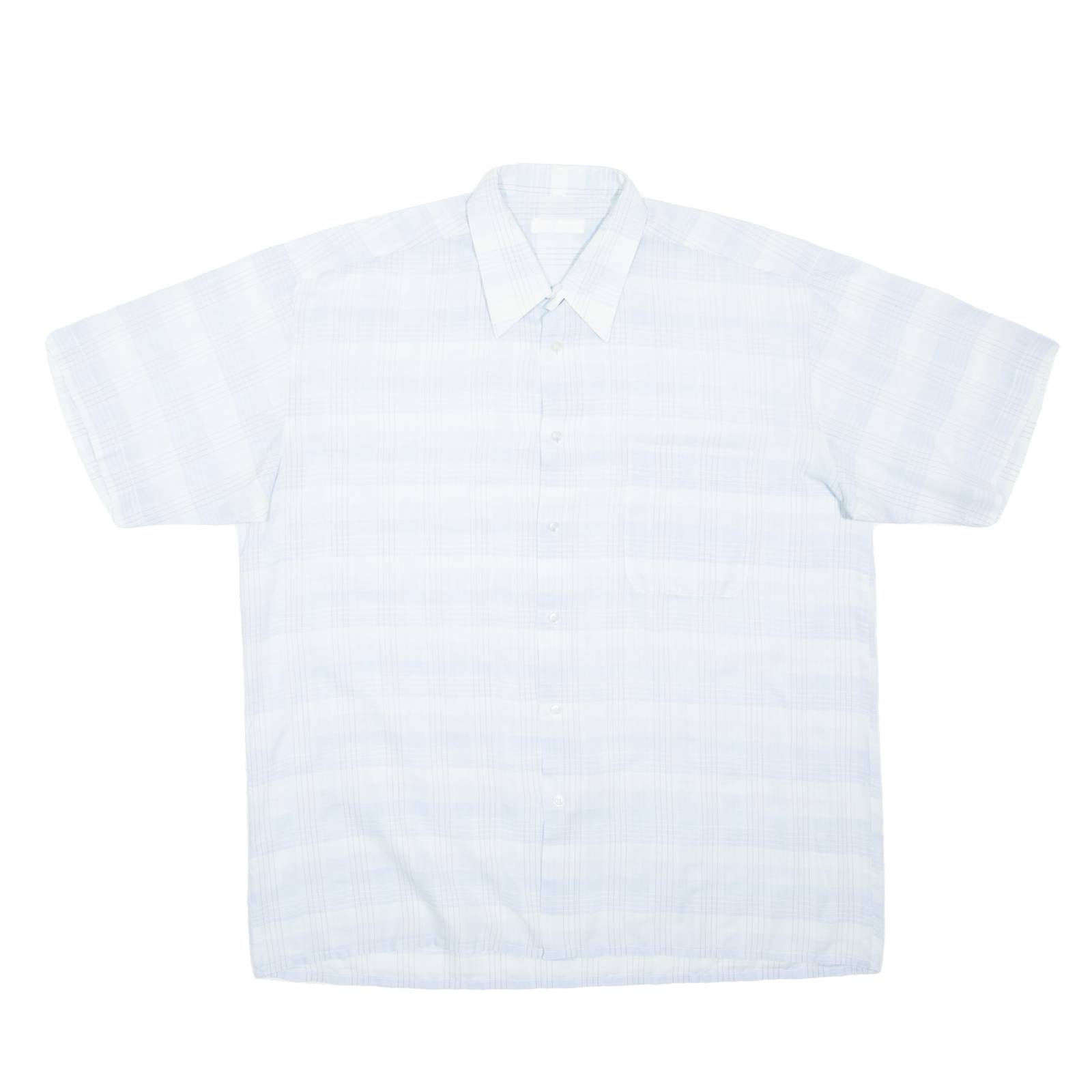 Mens Shirt Blue Check L