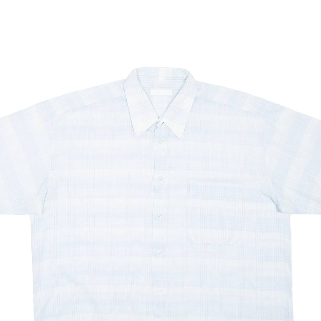 Mens Shirt Blue Check L