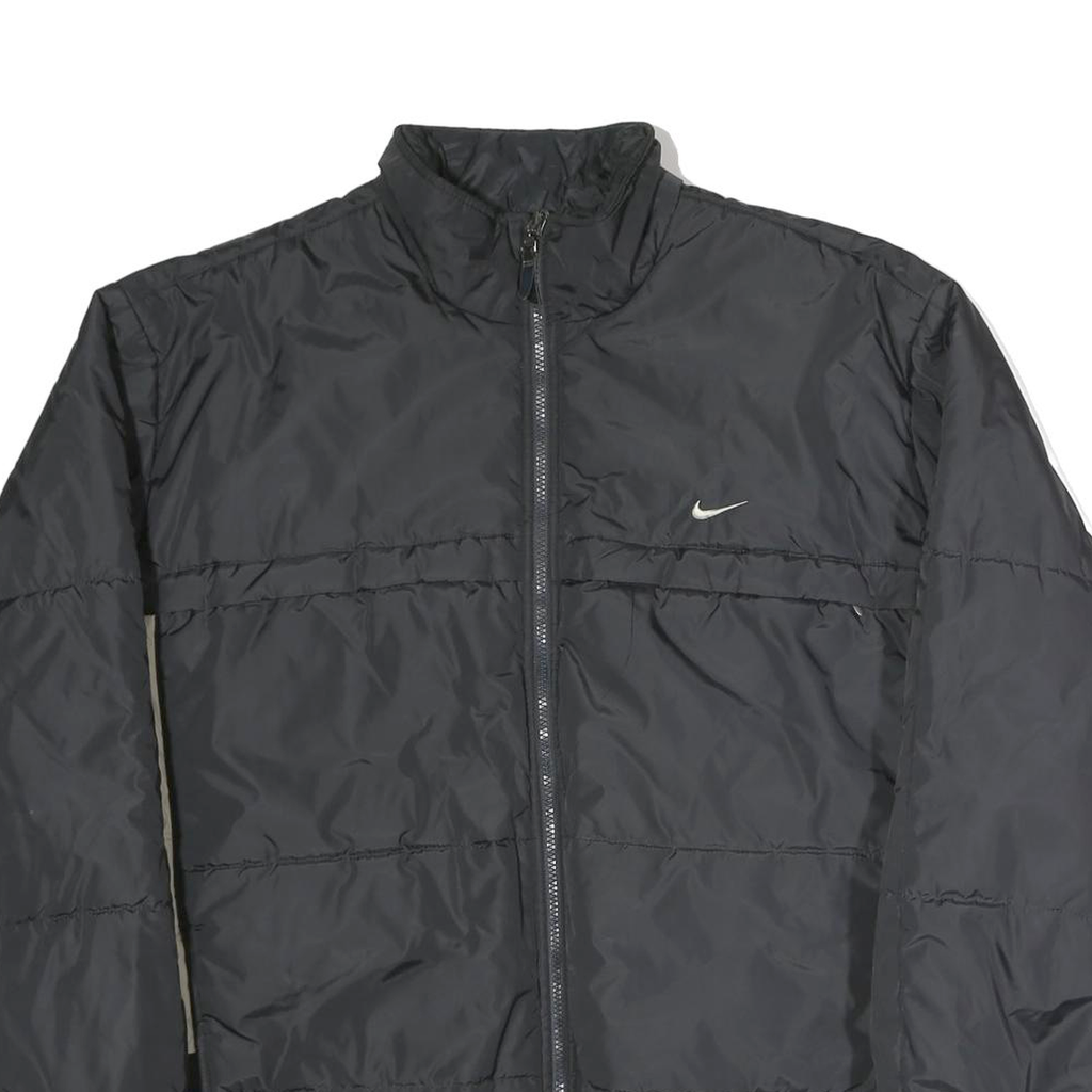 NIKE Mens Black & Cream Zip Nylon Jacket XL Lightweight Sportswear Outerwear