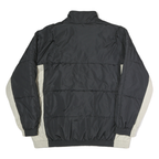 NIKE Mens Black & Cream Zip Nylon Jacket XL Lightweight Sportswear Outerwear