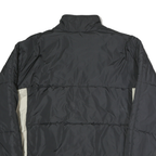 NIKE Mens Black & Cream Zip Nylon Jacket XL Lightweight Sportswear Outerwear