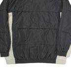 NIKE Mens Black & Cream Zip Nylon Jacket XL Lightweight Sportswear Outerwear