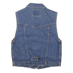LEVI'S Girls Blue Denim Sleeveless Jacket XL Cotton Button Closure Classic
