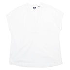 JOOP Womens Blouse White V-Neck M