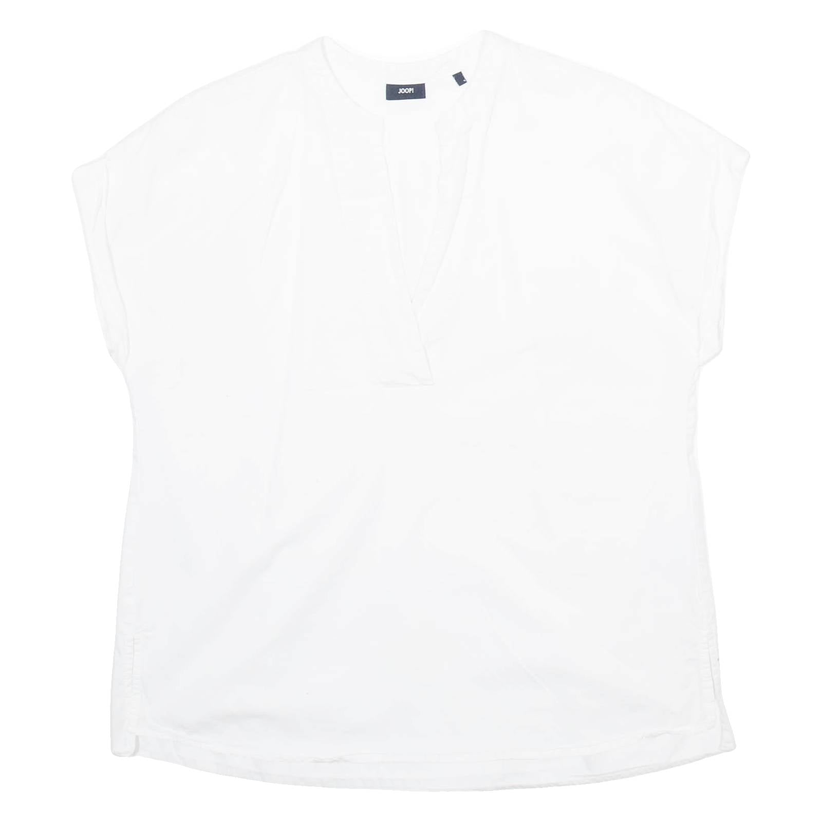 JOOP Womens Blouse White V-Neck M