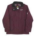 JACK WOLFSKIN Womens Maroon Jacket M Polyester Blend Zip Outdoor Practical