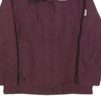 JACK WOLFSKIN Womens Maroon Jacket M Polyester Blend Zip Outdoor Practical