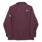JACK WOLFSKIN Womens Maroon Jacket M Polyester Blend Zip Outdoor Practical