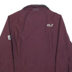 JACK WOLFSKIN Womens Maroon Jacket M Polyester Blend Zip Outdoor Practical