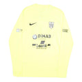 NIKE Mens Yellow & Black Football Shirt Long Sleeve Crew Neck Reulier 41