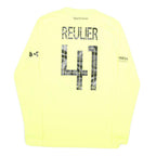 NIKE Mens Yellow & Black Football Shirt Long Sleeve Crew Neck Reulier 41