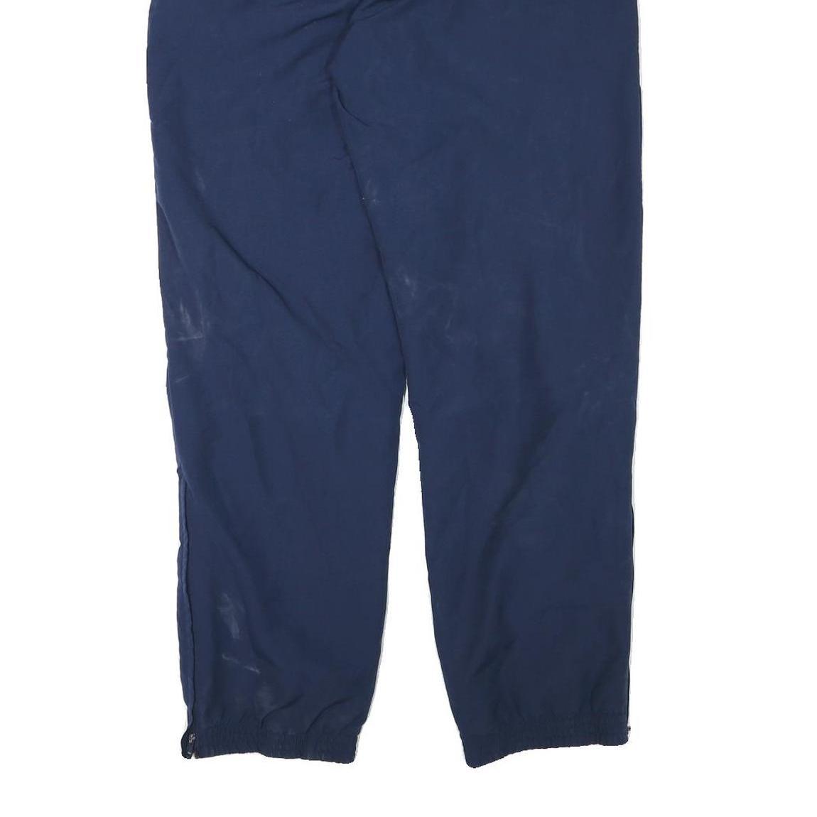 ADIDAS Mens Joggers Blue M W30 L31 Polyester Blend Regular Tapered Drawstring