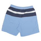 NAUTICA Mens Shorts Blue & Navy Stripe Casual L W30 Drawstring Lightweight