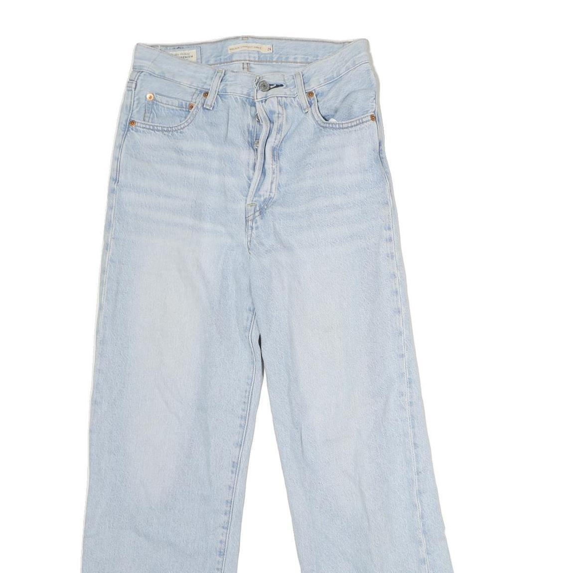 LEVI'S Womens Jeans Blue Regular Straight Denim Light W26 L27 Classic Button Fly