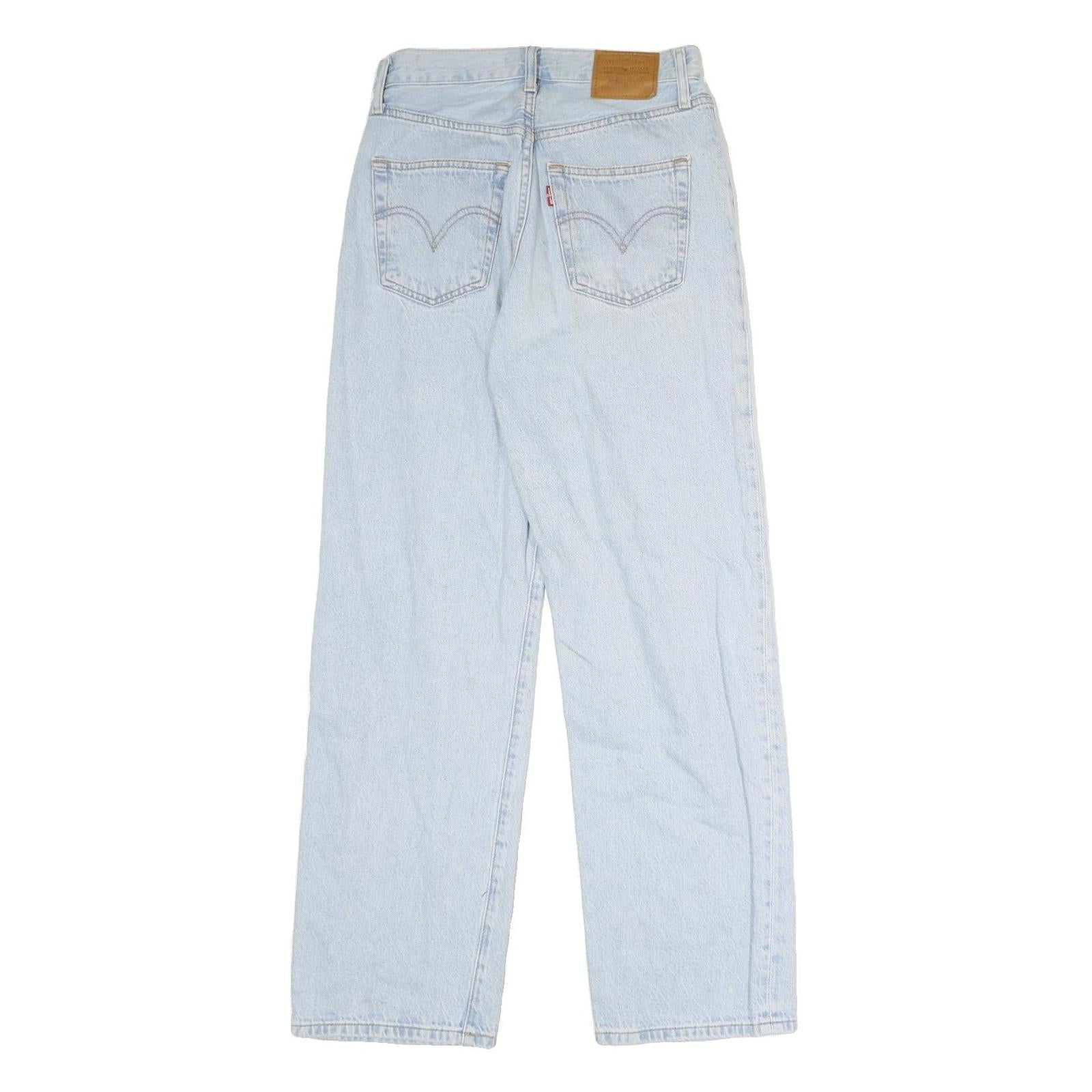 LEVI'S Womens Jeans Blue Regular Straight Denim Light W26 L27 Classic Button Fly