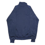 NIKE Mens Navy Blue Sports Zip Track Jacket L Polyester Plain