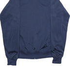 NIKE Mens Navy Blue Sports Zip Track Jacket L Polyester Plain