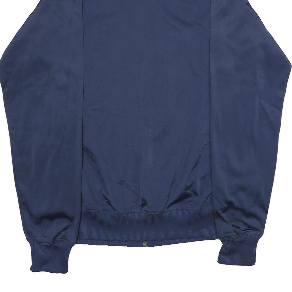 NIKE Mens Navy Blue Sports Zip Track Jacket L Polyester Plain