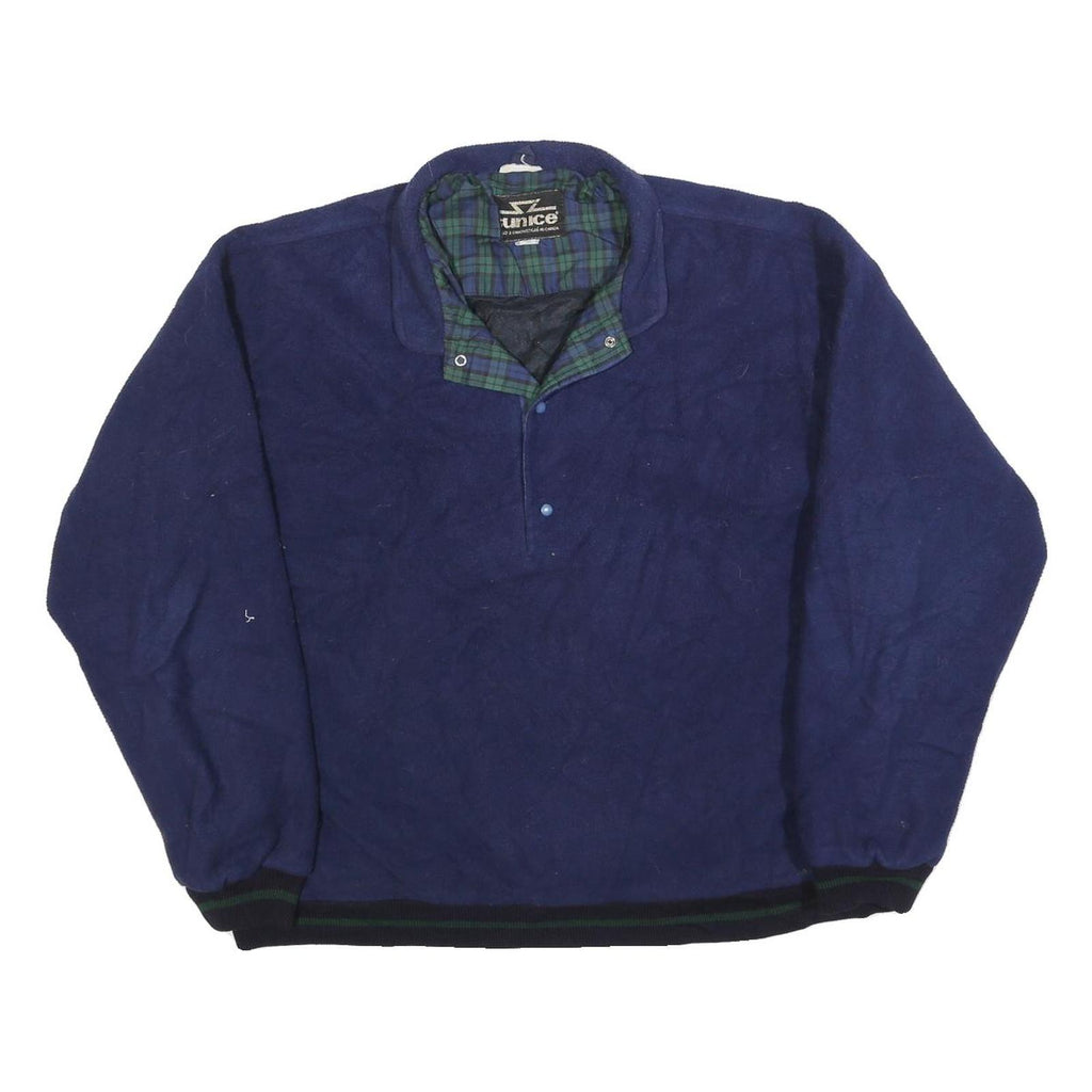 SUN ICE Mens Blue Plain Pullover Jumper Crew Neck Basic Knit L Polyester