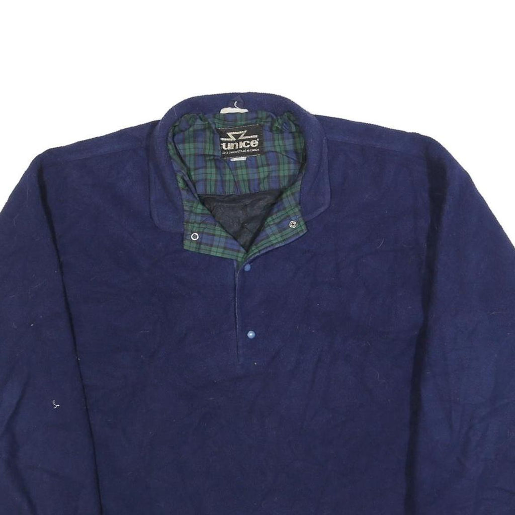 SUN ICE Mens Blue Plain Pullover Jumper Crew Neck Basic Knit L Polyester