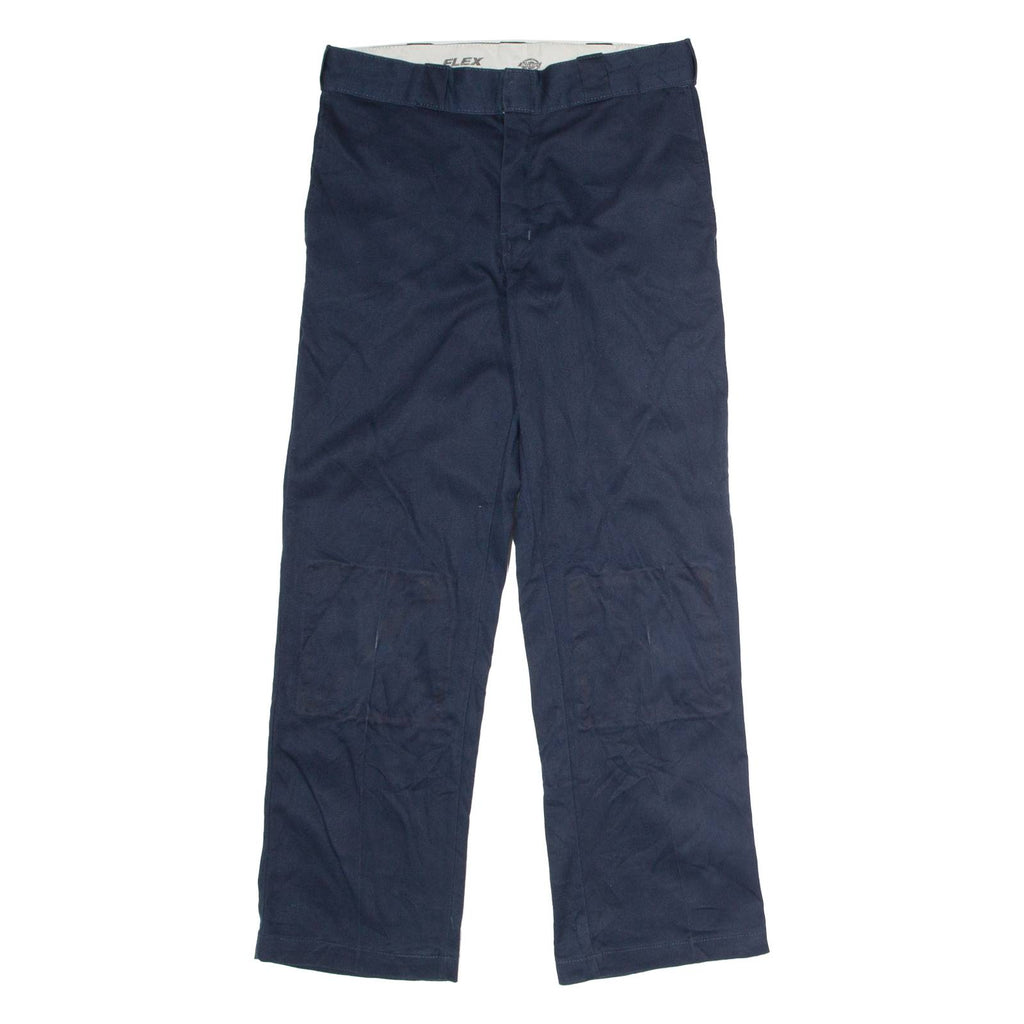 DICKIES 874 Flex Workwear Mens Twill Trousers Blue Classic Straight W32 L30