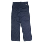 DICKIES 874 Flex Workwear Mens Twill Trousers Blue Classic Straight W32 L30
