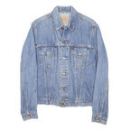 LEVI'S Womens Blue Denim Button Jacket L Cotton Blend Classic Fit