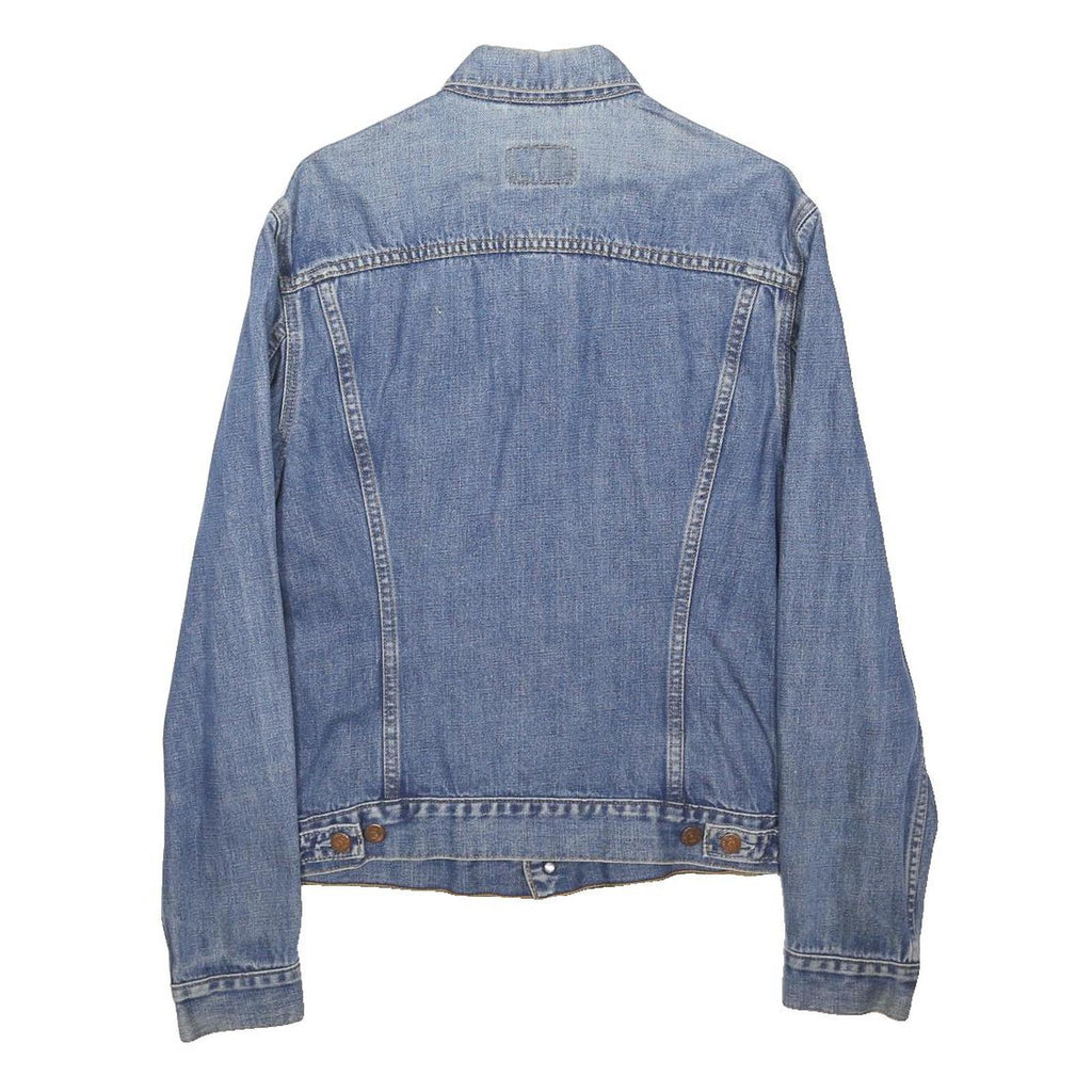 LEVI'S Womens Blue Denim Button Jacket L Cotton Blend Classic Fit