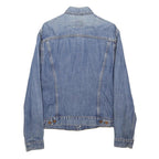 LEVI'S Womens Blue Denim Button Jacket L Cotton Blend Classic Fit
