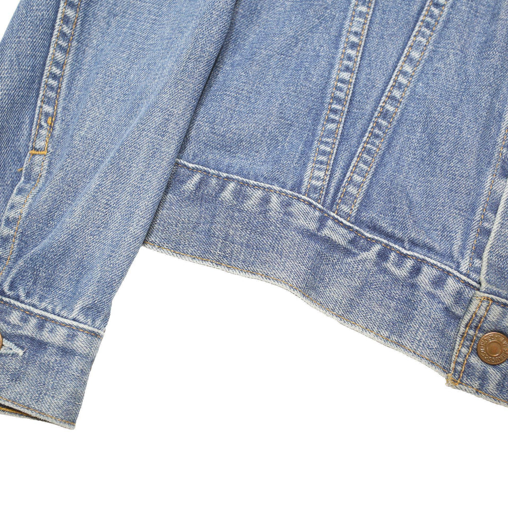 LEVI'S Womens Blue Denim Button Jacket L Cotton Blend Classic Fit