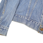 LEVI'S Womens Blue Denim Button Jacket L Cotton Blend Classic Fit