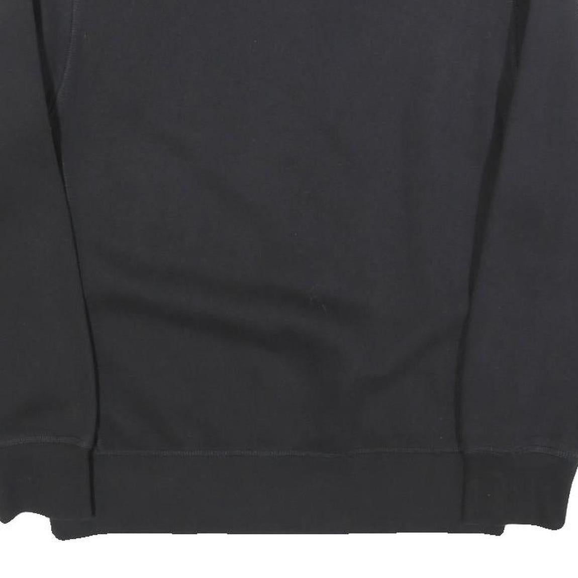REEBOK Mens Black Crew Neck S Cotton Blend Sweatshirt Pullover Casual Sportswear