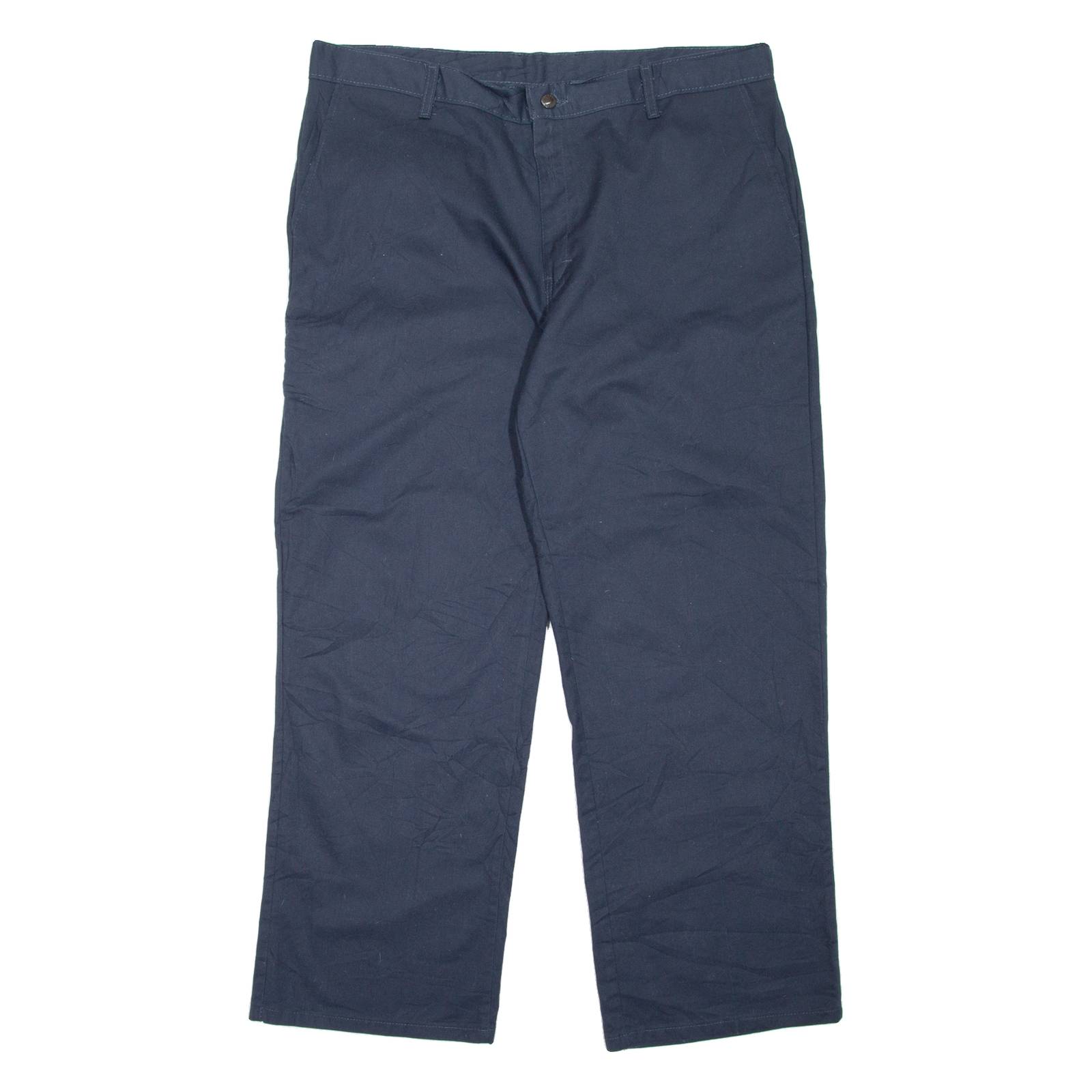 DICKIES Workwear Mens Trousers Blue Loose Straight W38 L29