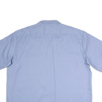 DICKIES Mens Blue Work Shirt 2XL Polyester Blend Short Sleeve Button Down