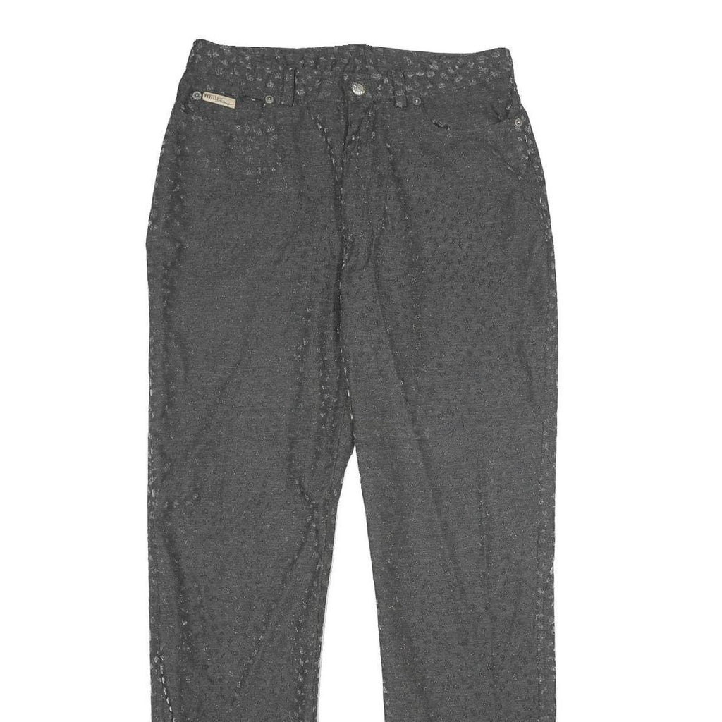 MARELLA Womens Classic Grey Viscose Blend Trousers W30 L32 Zip Pockets