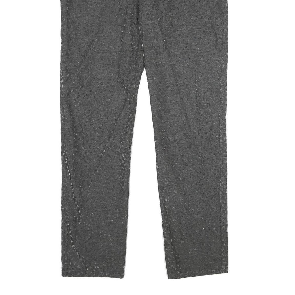 MARELLA Womens Classic Grey Viscose Blend Trousers W30 L32 Zip Pockets