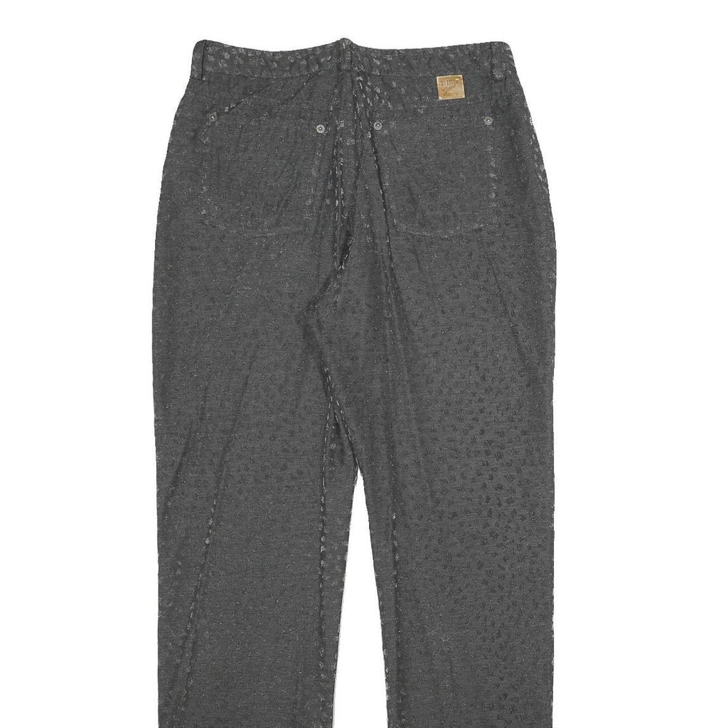 MARELLA Womens Classic Grey Viscose Blend Trousers W30 L32 Zip Pockets