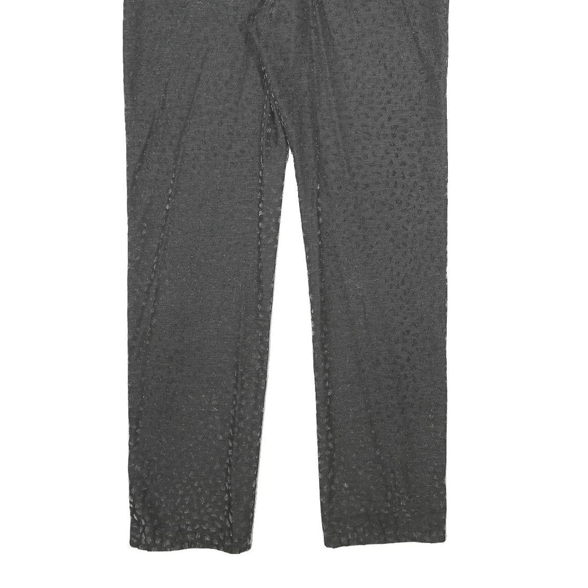 MARELLA Womens Classic Grey Viscose Blend Trousers W30 L32 Zip Pockets