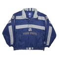 STARTER Mens Blue & Grey Penn State Nylon Jacket M Zip Reflective Sport
