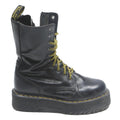 DR MARTENS Jadon Womens Black Leather High Boots UK 5 Platform Lace-Up Chunky