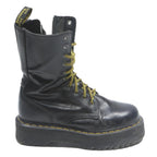 DR MARTENS Jadon Womens Black Leather High Boots UK 5 Platform Lace-Up Chunky