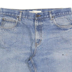 FADED GLORY Mens Denim Blue Relaxed Fit Shorts L W36 Classic Cotton Blend Casual