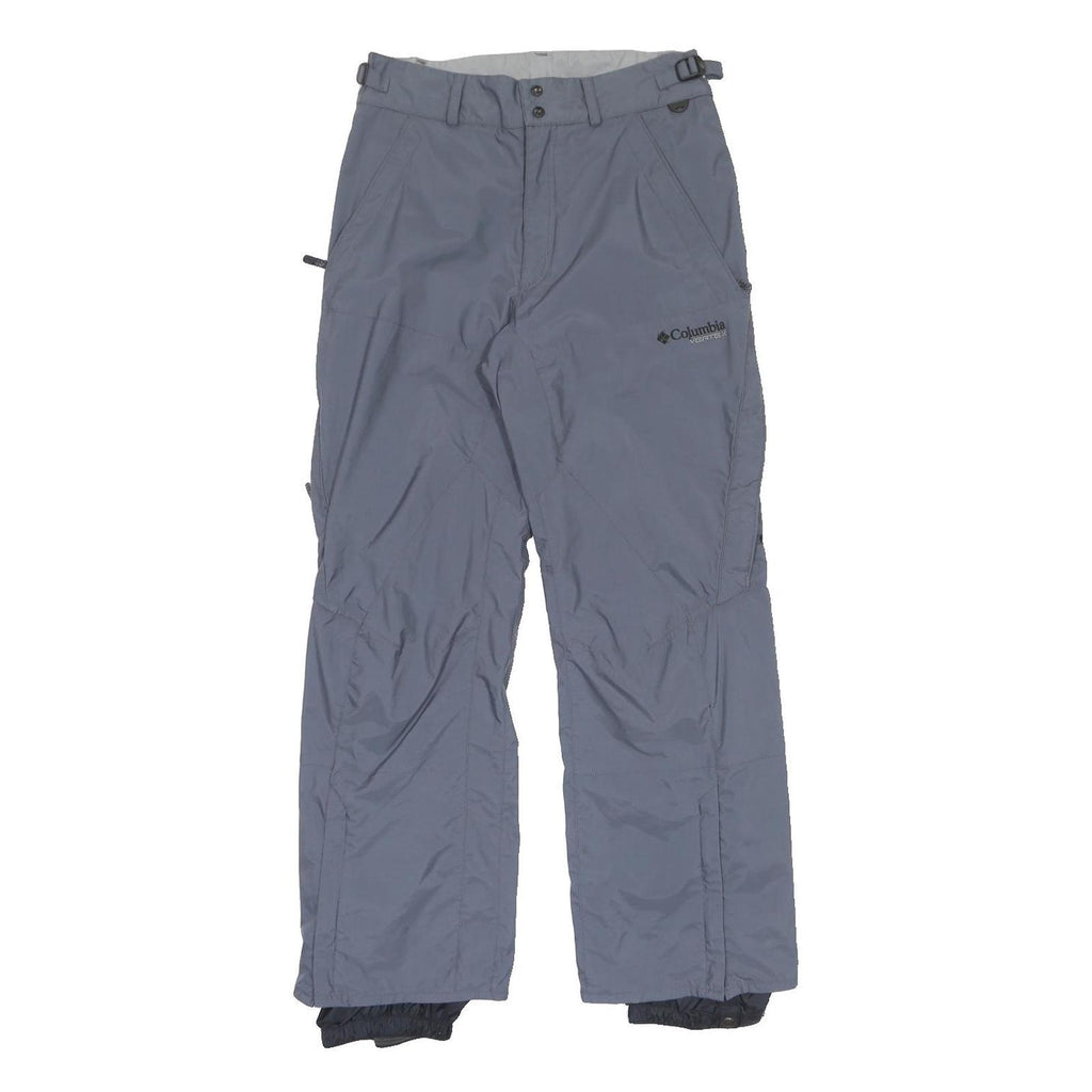COLUMBIA Mens Regular Fit Blue Polyester Blend Zip Closure Trousers W30 L31