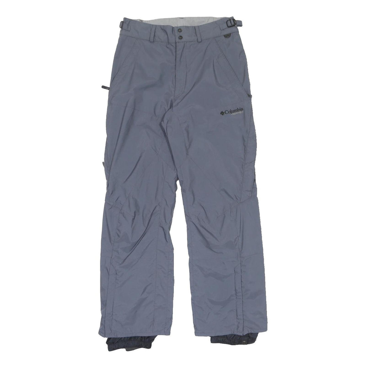 COLUMBIA Mens Regular Fit Blue Polyester Blend Zip Closure Trousers W30 L31