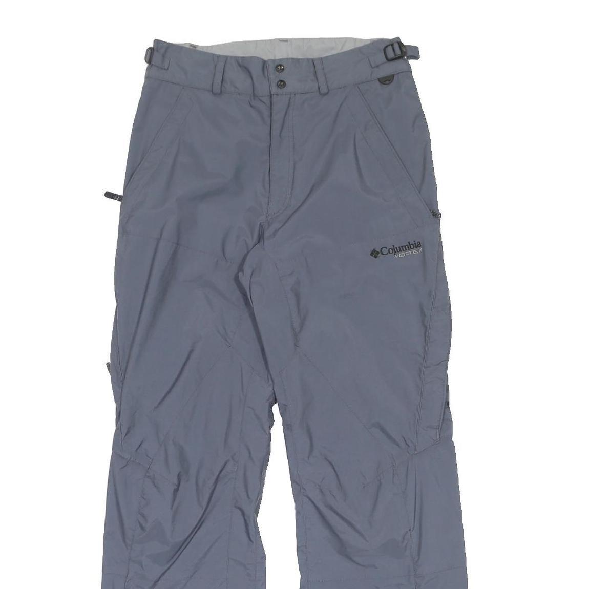 COLUMBIA Mens Regular Fit Blue Polyester Blend Zip Closure Trousers W30 L31