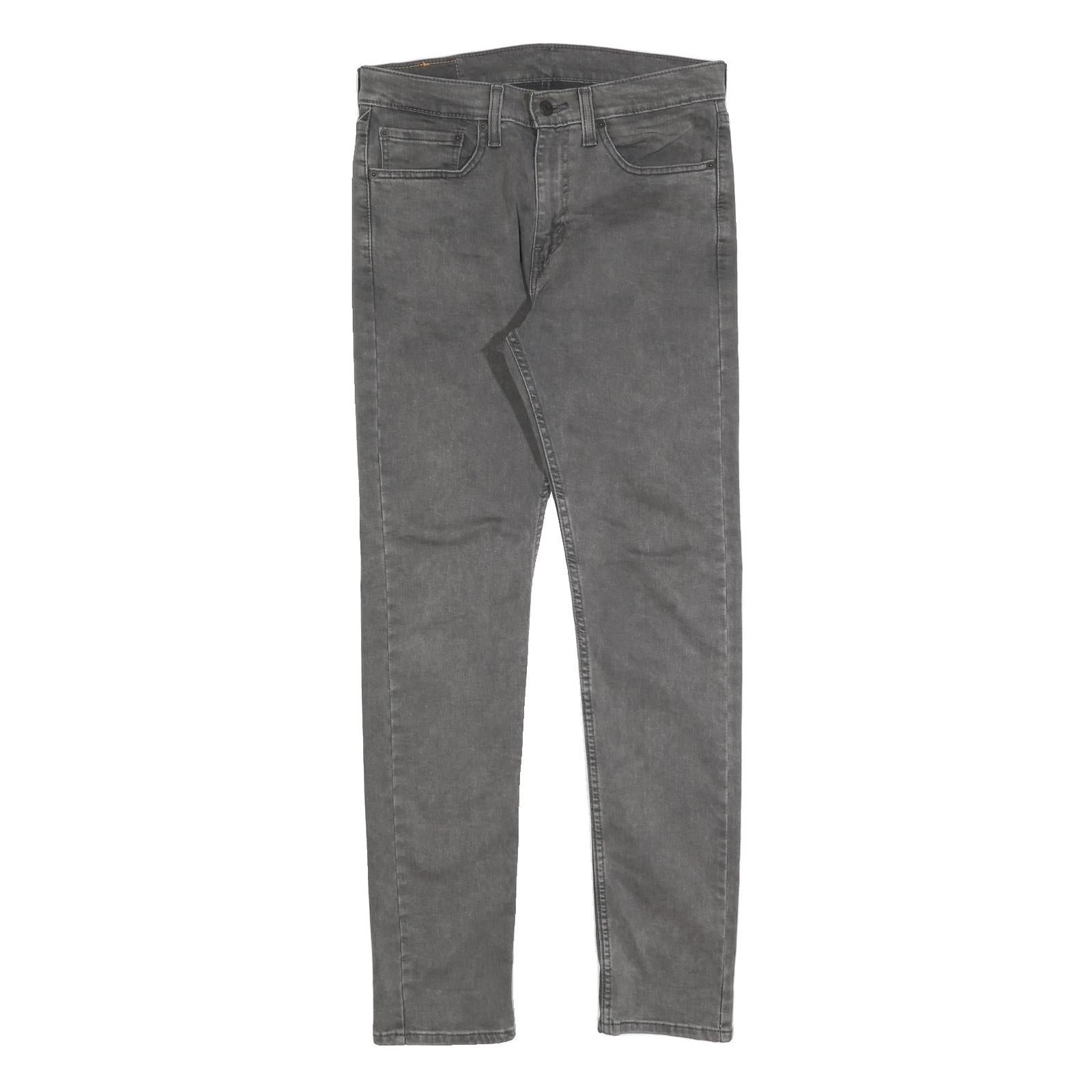 LEVI'S 510 Mens Jeans Grey Slim Skinny Denim Medium W31 L32 Stylish Cotton Blend